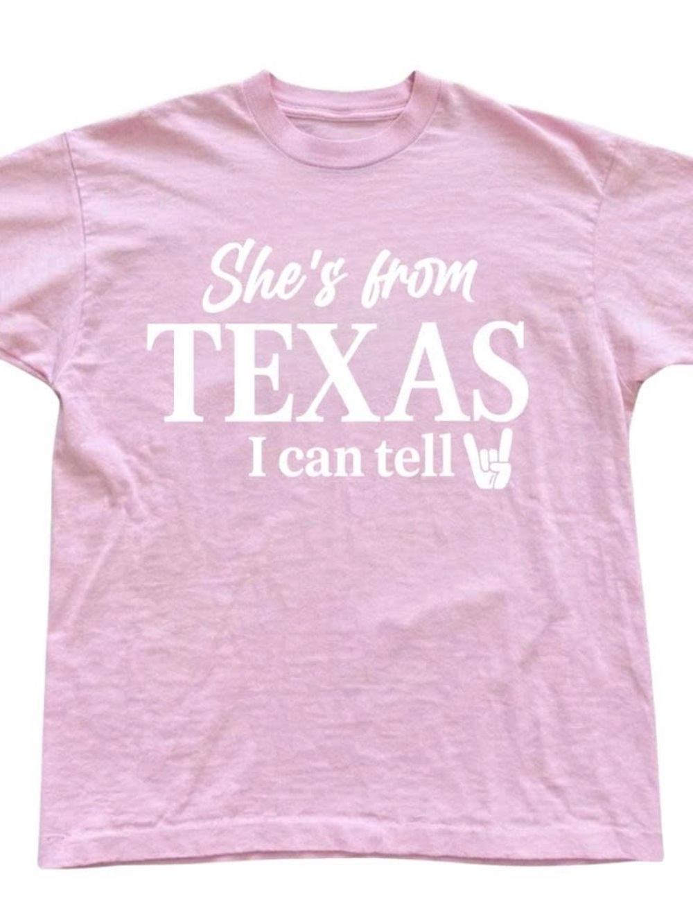 She's From Texas Pink Graphic Tee